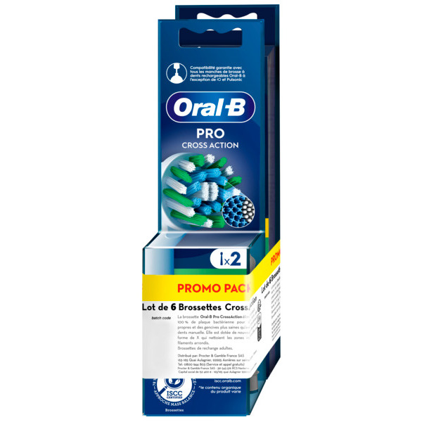 BROSSETTES PRO CROSS ACTION 4+2 
ORAL B