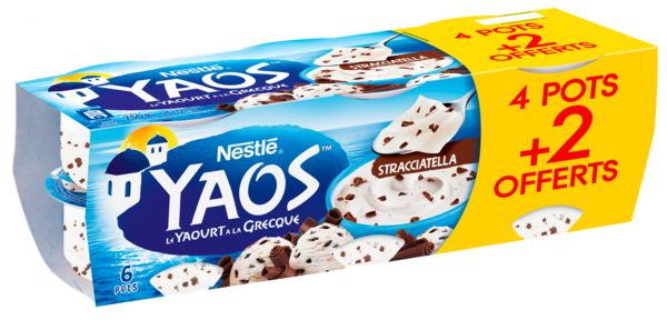 YAOURT À LA GRECQUE STRACCIATELLA
YAOS NESTLÉ