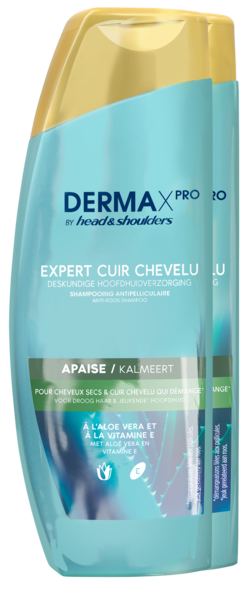 SHAMPOOING ANTIPELLICULAIRE DERMA X PRO APAISE À L'ALOE VERA ET À LA VITAMINE E
HEAD & SHOULDERS