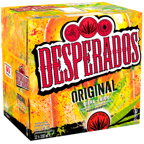 BIÈRE AROMATISÉE À UN SPIRITUEUX À BASE D'AGAVE ORIGINAL
DESPERADOS