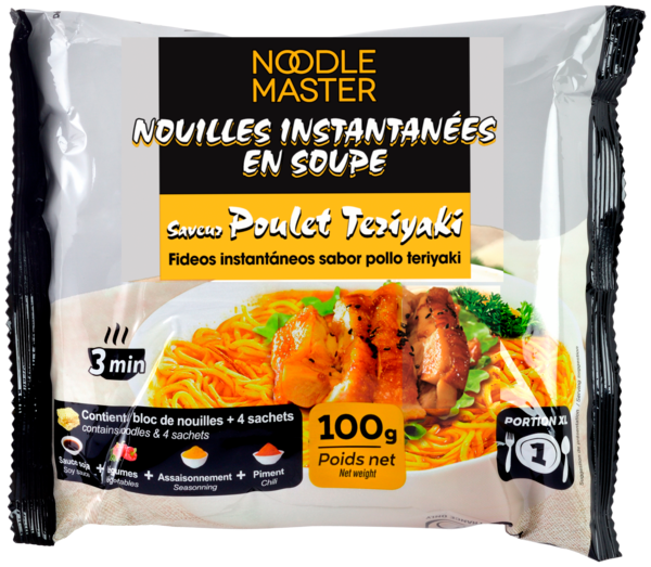 NOUILLES INSTANTANÉES POULET TERIYAKI
NOODLE MASTER