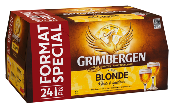 BIÈRE  BLONDE D'ABBAYE
GRIMBERGEN