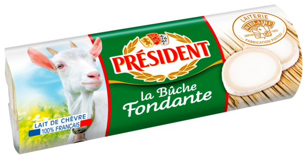 BÛCHE DE CHÈVRE FONDANTE 
PRÉSIDENT