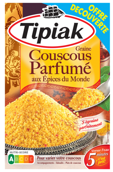 COUSCOUS PARFUMÉ AUX ÉPICES DU MONDE
TIPIAK