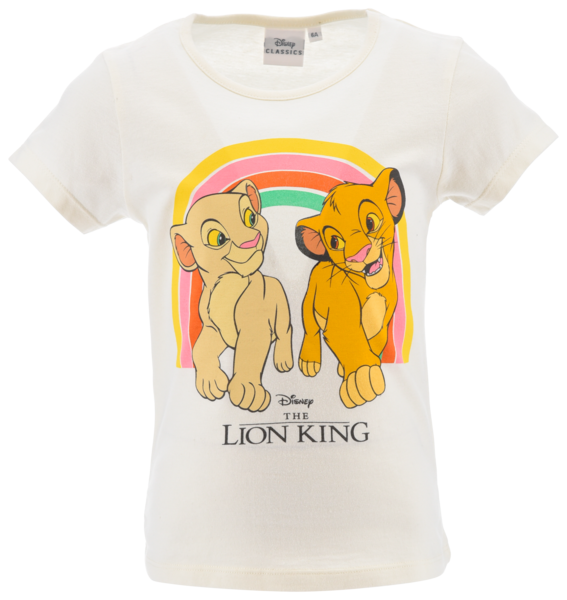 TEE-SHIRT MANCHES COURTES FILLE 
ROI LION