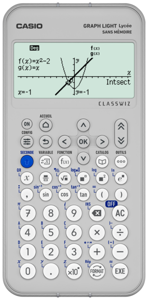 CALCULATRICE GRAPHIQUE GRAPHLIGHT 
CASIO