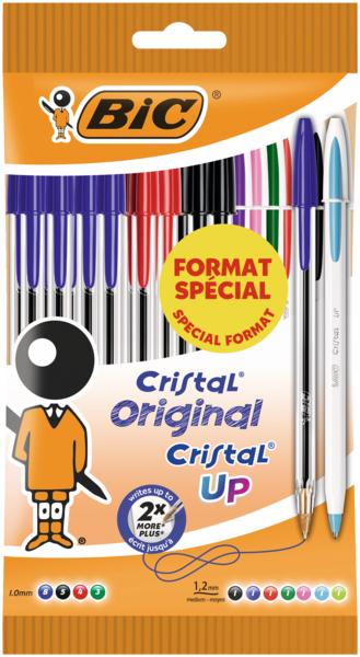 27 STYLOS BILLE CRISTAL 
BIC