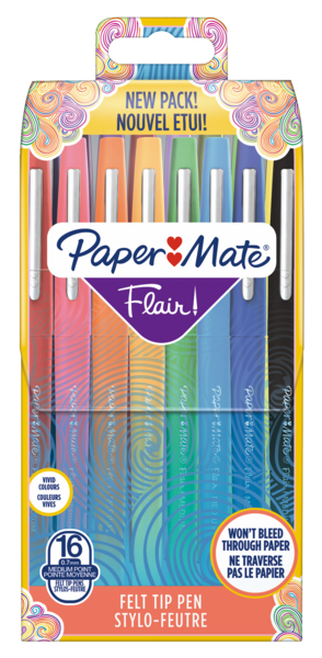 16 FEUTRES FLAIR ORIGINAL 
PAPERMATE