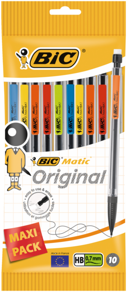 10 PORTE MINES JETABLES "MATIC CLASSIQUE" BIC
