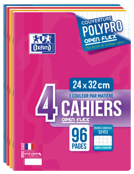 LOT 4 CAHIERS 24X32 OPENFLEX 
OXFORD