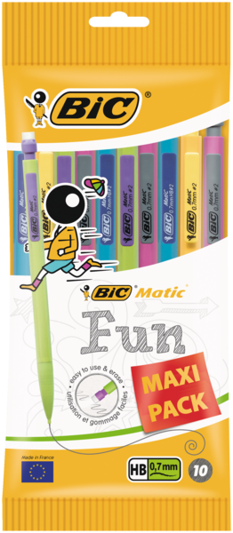 10 PORTE-MINES JETABLES "MATIC FUN" 
BIC