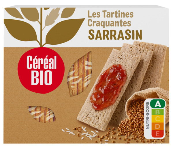 TARTINES CRAQUANTES BIO SARRASIN
CEREAL BIO