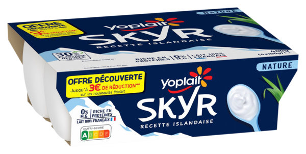 SKYR 0% À LA VANILLE EN OFFRE DÉCOUVERTE 
YOPLAIT