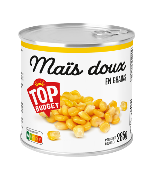 MAÏS DOUX 
TOP BUDGET