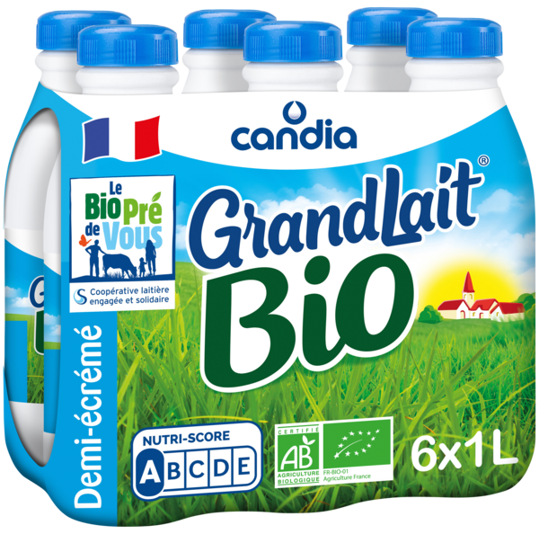 LAIT BIO DEMI-ÉCRÉMÉ 
GRANDLAIT