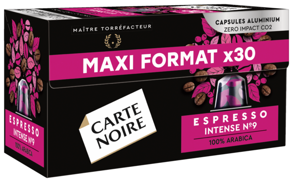 CAPSULES CAFÉ ALU ESPRESSO N°9 INTENSE
CARTE NOIRE