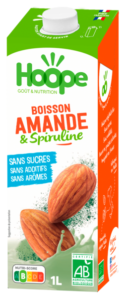 BOISSON VÉGÉTALE BIO AMANDE SPIRULINE
HOOPE