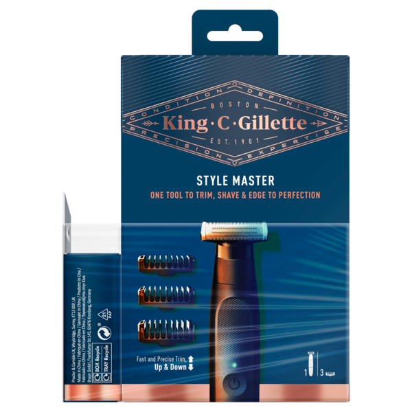 TONDEUSE KING C STYLE MASTER + 3 SABOTS + 1 RECHARGE
GILLETTE