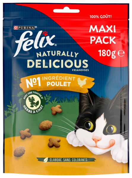 FRIANDISES NATURALLY DELICIOUS  AU POULET
FELIX