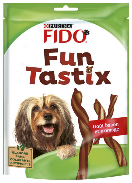 SNACK CHIEN FUNTASTIX BACON ET FROMAGE
FIDO