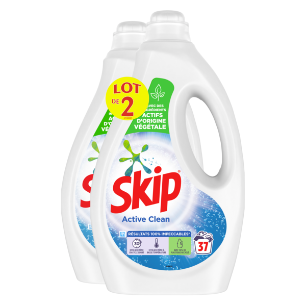 LESSIVE LIQUIDE ACTIVE CLEAN X37
SKIP