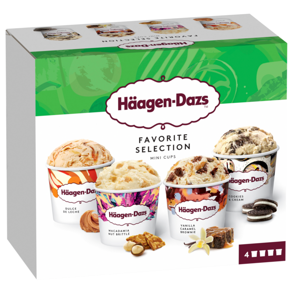 MINICUPS OBSESSIONS COLLECTION FAVORITE SELECTION
HÄAGEN DAZS