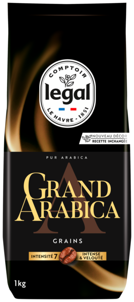 CAFÉ EN GRAIN  GRAND ARABICA INTENSITÉ 7
LEGAL