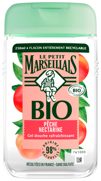 GEL DOUCHE RAFRAICHISSANT BIO PÊCHE NECTARINE
LE PETIT MARSEILLAIS