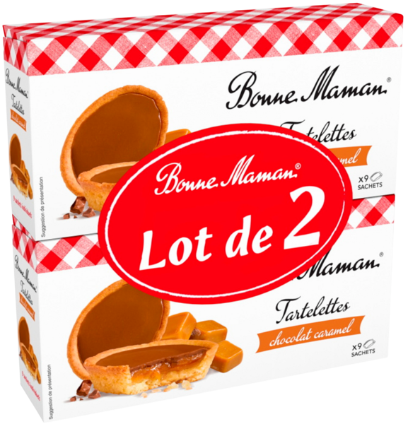 TARTELETTES CHOCOLAT AU LAIT CARAMEL
BONNE MAMAN