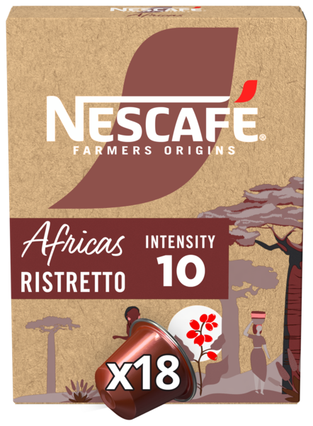 CAPSULES NESPRESSO  X18 AFRICAS
NESCAFÉ FARMERS ORIGINS