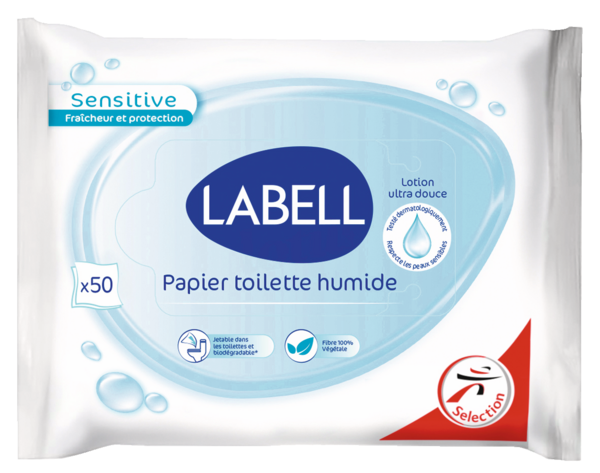 PAPIER TOILETTE HUMIDE X50 SENSITIVE
LABELL