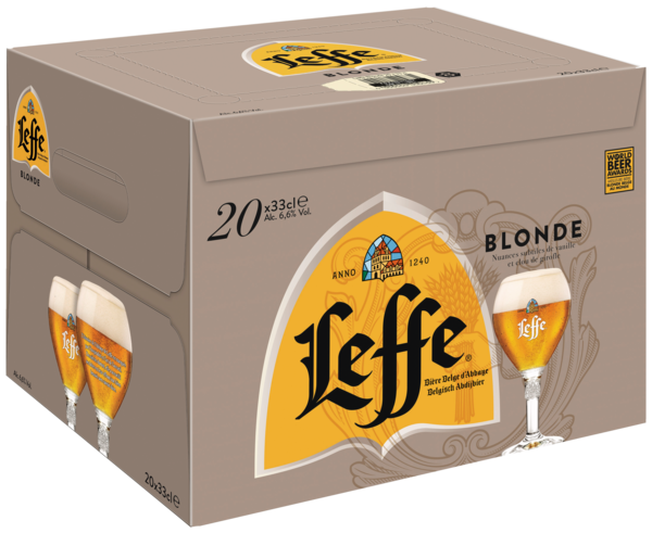 BIÈRE  BLONDE
LEFFE