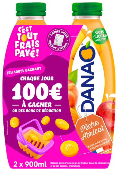 BOISSON LACTÉE PÊCHE/ABRICOT FORMAT SPÉCIAL 
DANAO