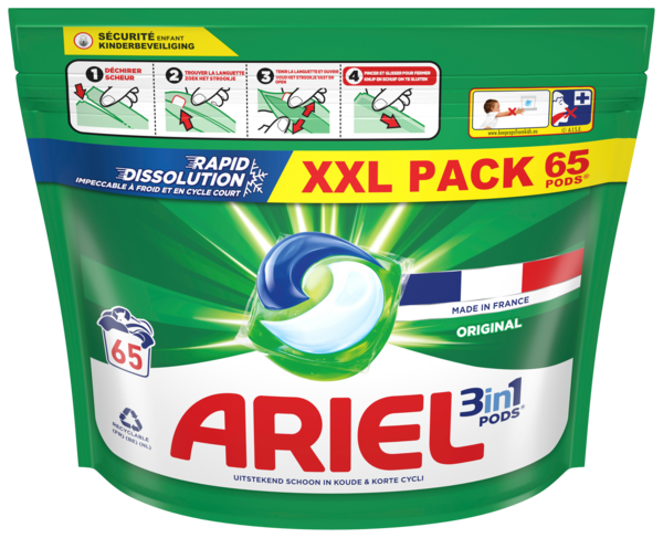 LESSIVE PODS ORIGINAL X65
ARIEL