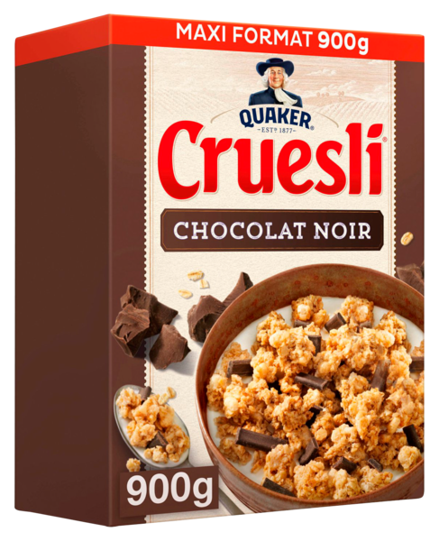 CRUESLI CHOCOLAT NOIR
QUAKER