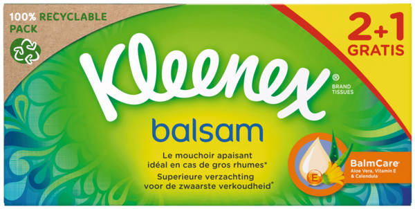 BOITE MOUCHOIRS BALSAM X2+1 BOITE OFFERTE
KLEENEX