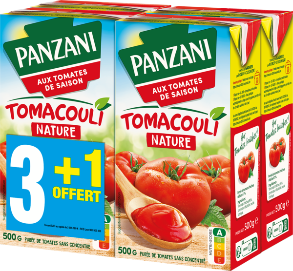 TOMACOULI SAUCE NATURE 
PANZANI