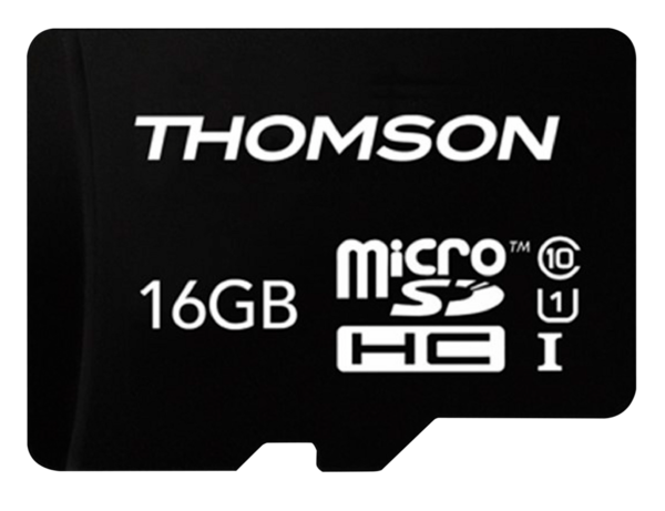 CARTE MICRO SD 16GB + ADAPTATEUR 
THOMSON