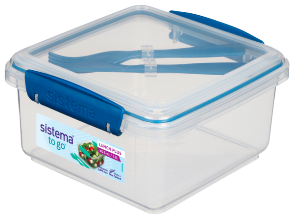 LUNCH BOX SALADE 1.2L AVEC COUVERTS INTÉGRÉS SISTEMA