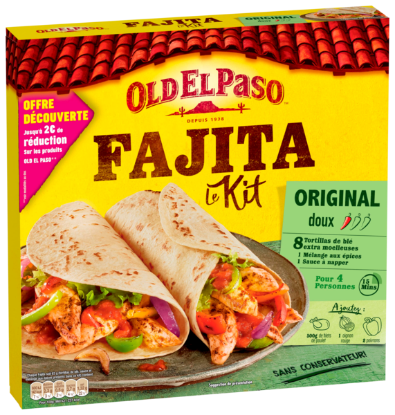 KIT FAJITA ORIGINAL
OLD EL PASO