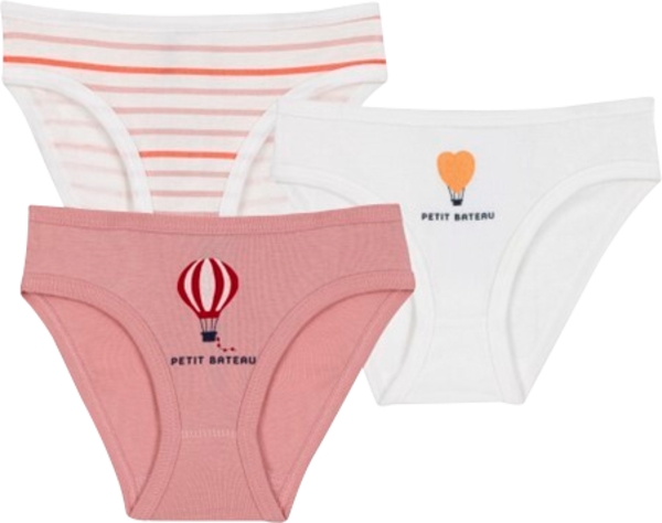 LOT DE 3 SLIP FILLE OU 2 BOXER GARÇON 
PETIT BATEAU