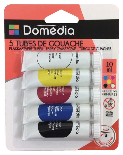 5 TUBES DE GOUACHES
DOMEDIA