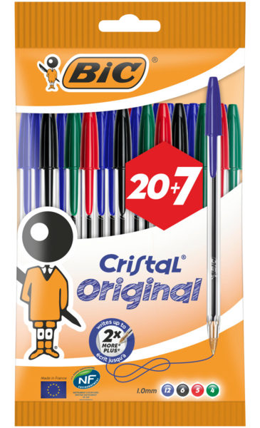 27 STYLOS BILLE CRISTAL
BIC