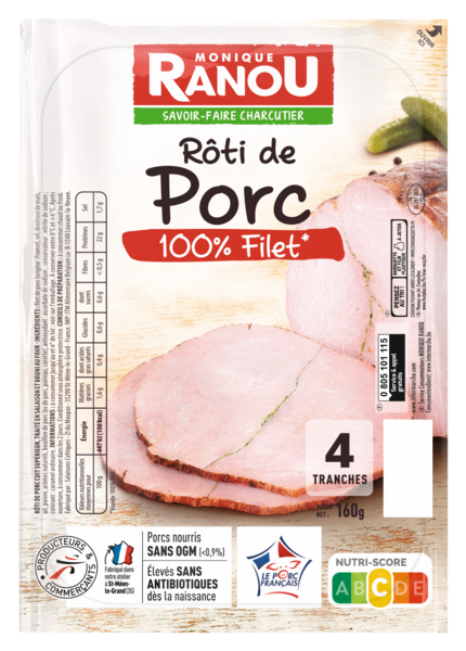 RÔTI DE PORC SANS OGM
MONIQUE RANOU