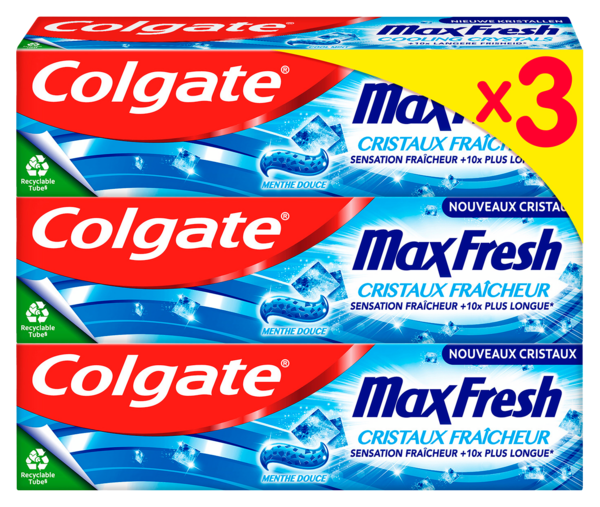 DENTIFRICE MAX FRESH CRISTAUX FRAICHEUR
COLGATE