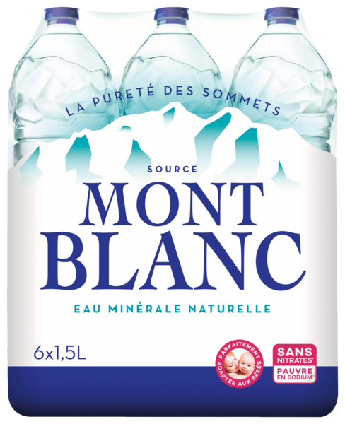 EAU MINÉRALE NATURELLE 
MONT BLANC