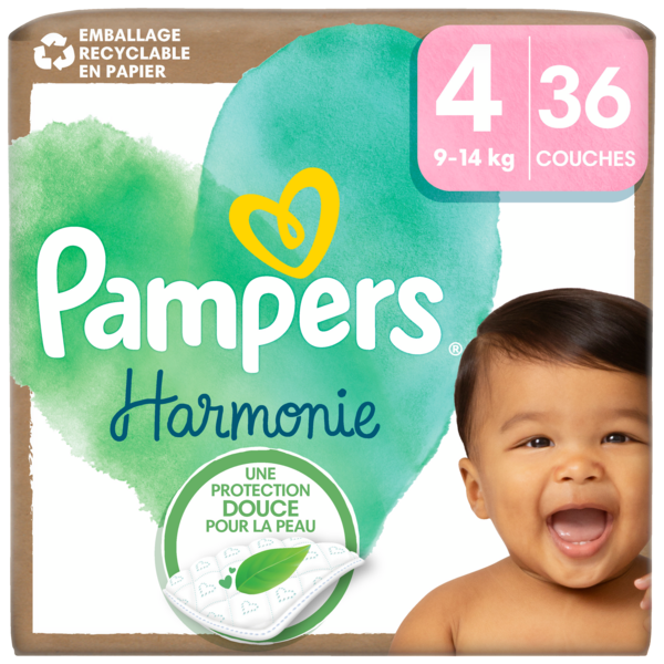 COUCHES HARMONIE T4 X36
PAMPERS