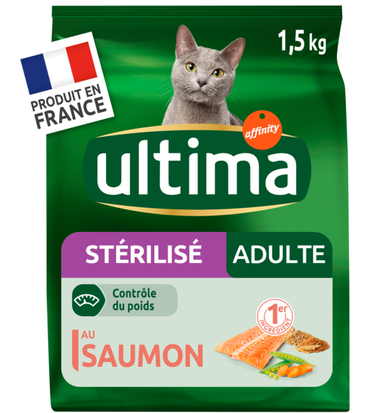 CROQUETTES CHAT STÉRILISÉ ADULTE SAUMON
ULTIMA