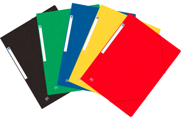 LOT DE 5 CHEMISES AVEC RABATS A4 TOP FILE+ 
OXFORD