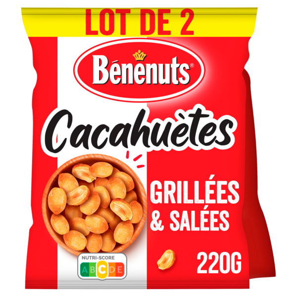 CACAHUÈTES  GRILLÉES ET SALÉES 
BÉNENUTS